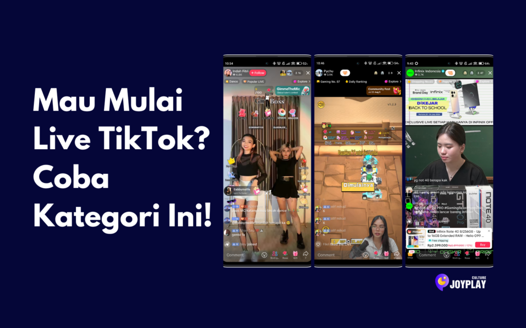 Mau Mulai Live TikTok? Coba Kategori Ini!